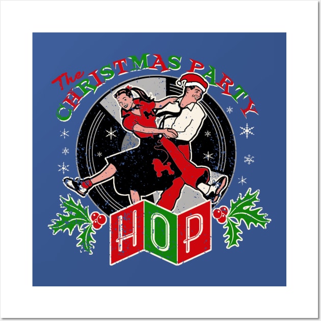 Christmas Party Hop Wall Art by PopCultureShirts